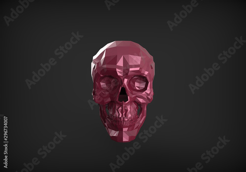 Obraz na płótnie MAGENTA SKULL