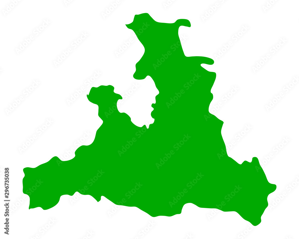 Obraz premium Karte von Salzburg