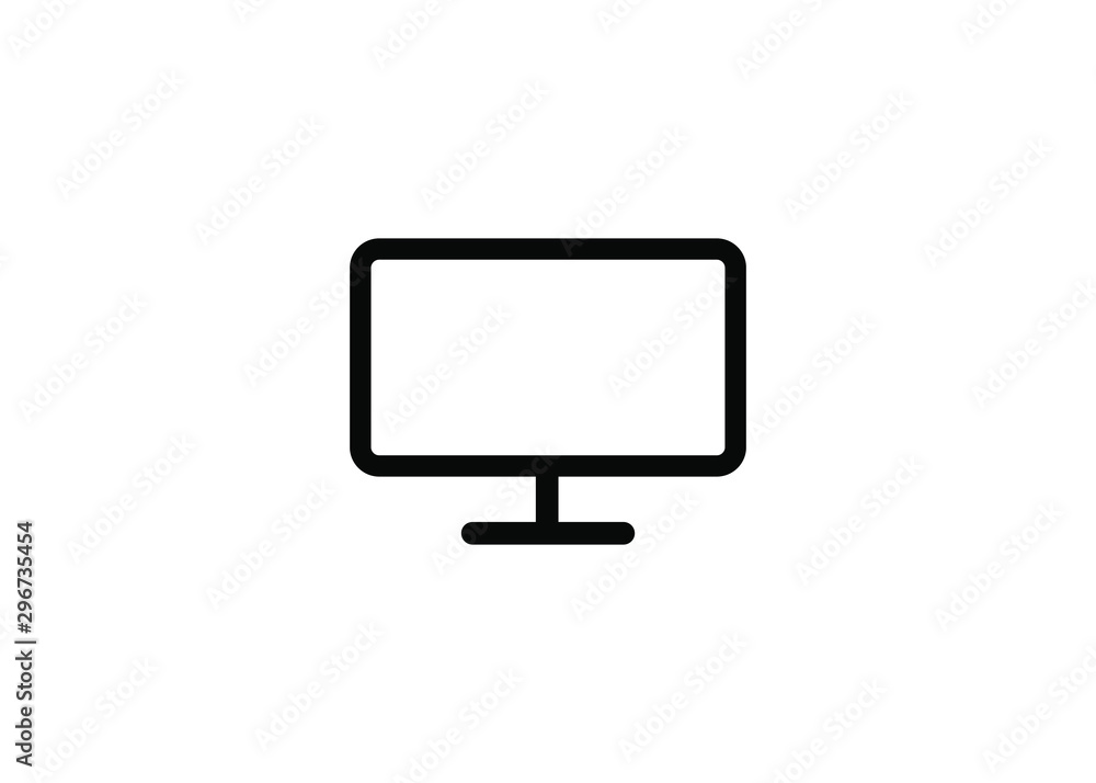 Desktop Computer Icon Symbol Vector Illustration Desktop Computer Icon Symbol Vector Illustration