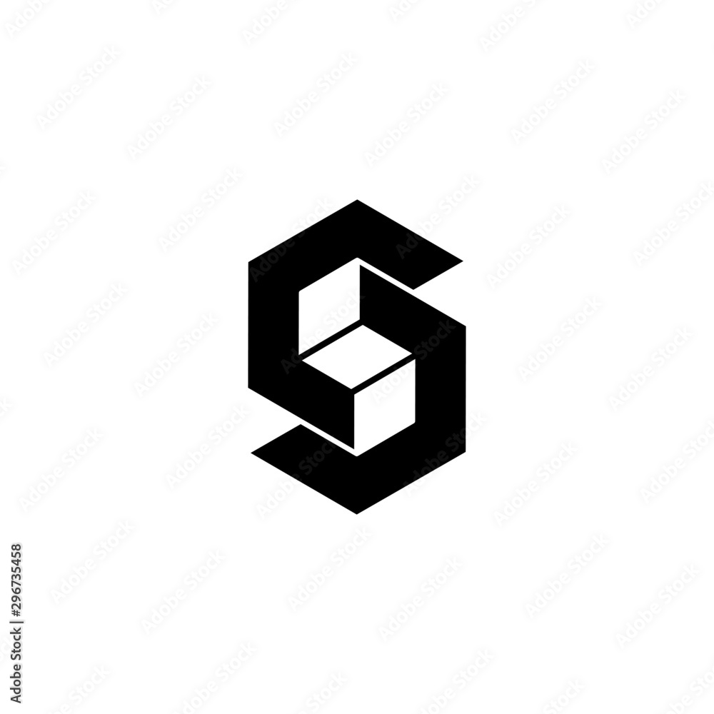 Letter SS Monogram, Geometric S Logo, S8 monogram, template .vector Letter SS Monogram, Geometric S Logo, S8 monogram, template .vector