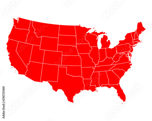 Karte der USA