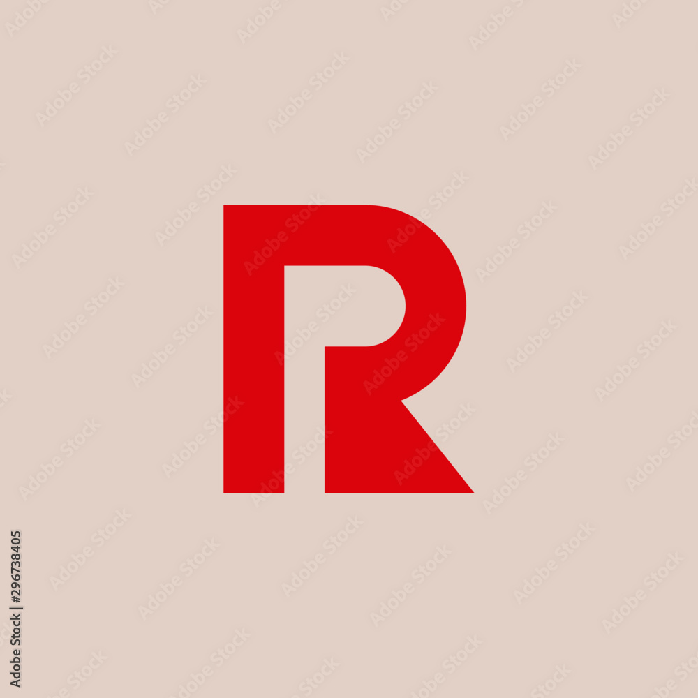 Simple PR Minimalist Initial / Letter RP modern logo design Simple PR Minimalist Initial / Letter RP modern logo design