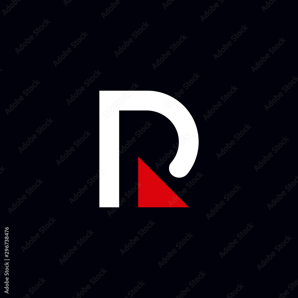 Simple arrow and R Minimalist Initial / Letter R modern logo design with arrow element Simple arrow and R Minimalist Initial / Letter R modern logo design with arrow element