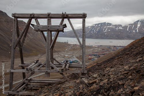 An old coal mine in Longyearbyen, Spitsbergen Svalbard.