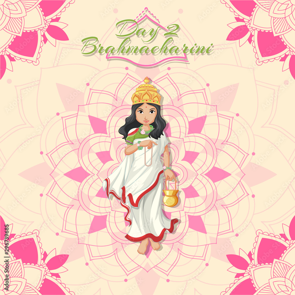 Navaratri festival poster design with goddess Navaratri festival poster design with goddess