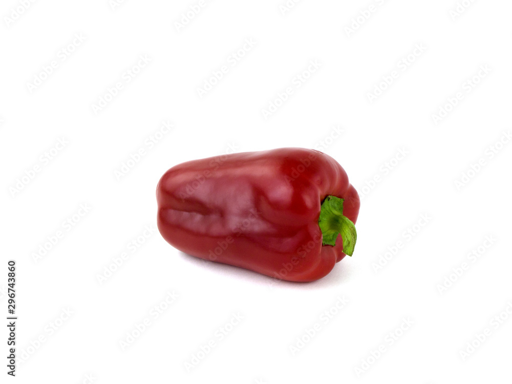 Red peppers on a white background Red peppers on a white background