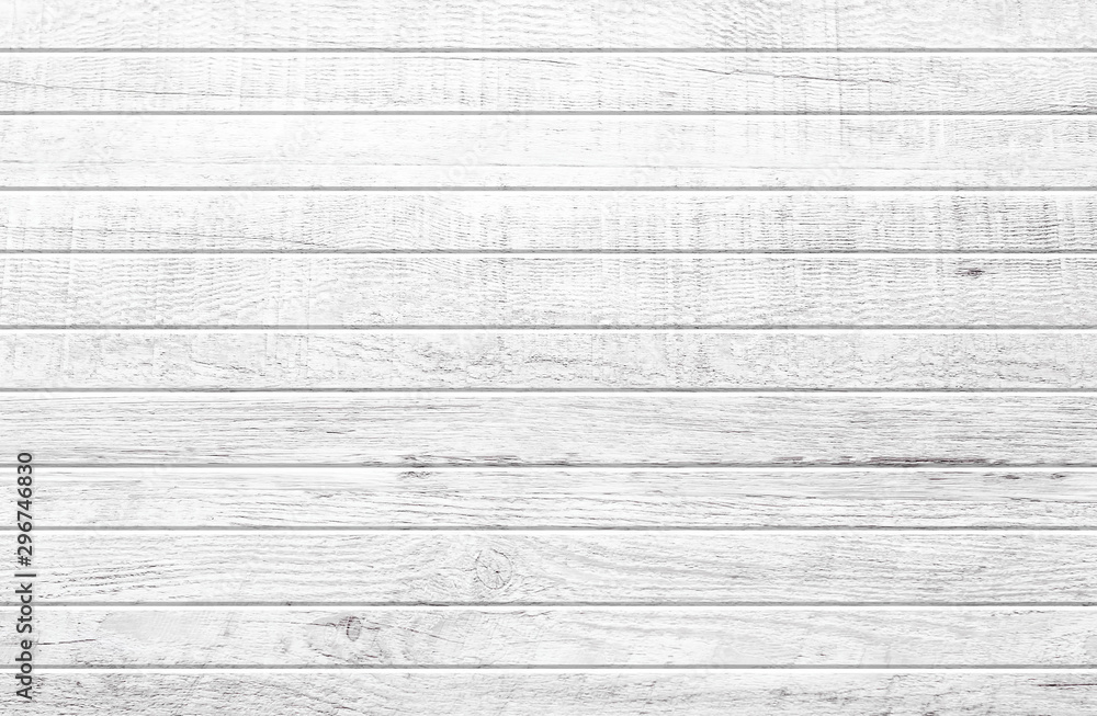 Fototapeta premium White wood plank texture for background. 