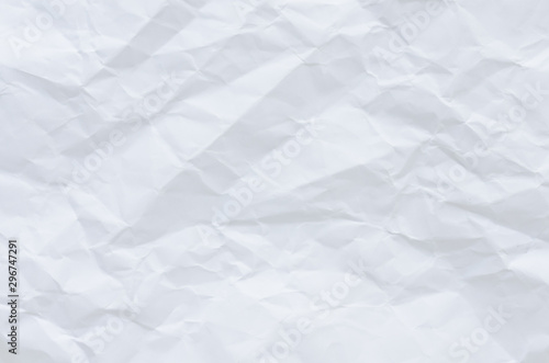 white crumpled paper texture background. 