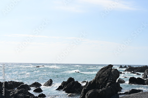 coastline muroto in summer photo