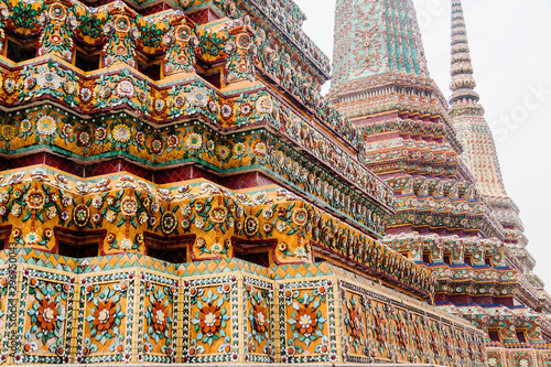 Decoration elements of Wat Pho temple in Bangkok, Thailand