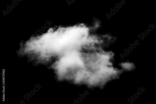 Cloud isolated on black background,Textured Smoke,Brush clouds,Abstract black © sirawut
