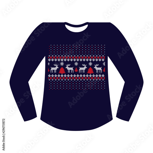 Vector Christmas and New Year sweaterVector Christmas and New Year sweater winter,scandinavian