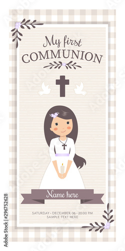 Lovely invitation for First Communion
