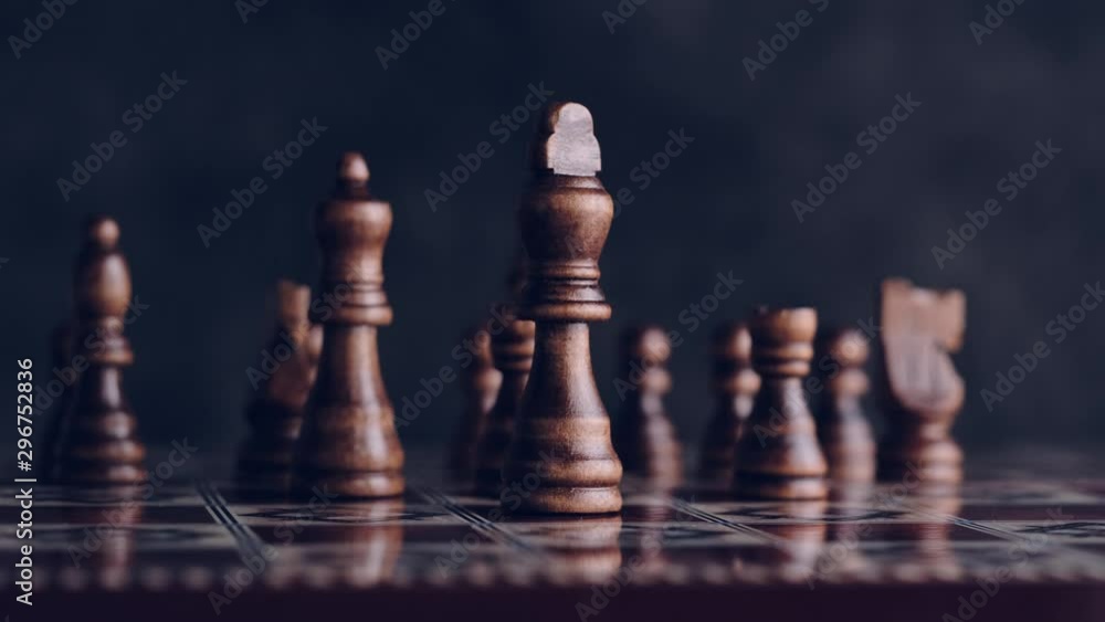 Taking good strategic position at professional chess board Taking good strategic position at professional chess board