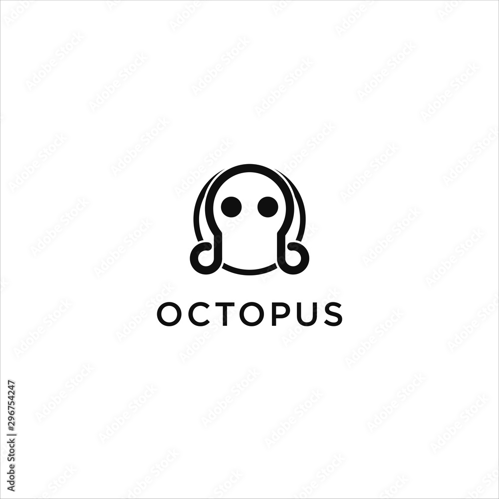 Octopus Symbol Vector Logo Template Design. Octopus Symbol Vector Logo Template Design.