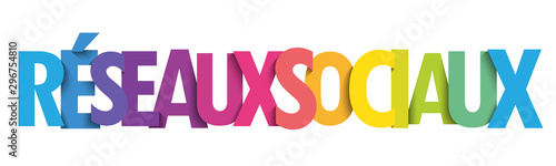 Bannière typographique RESEAUX SOCIAUX