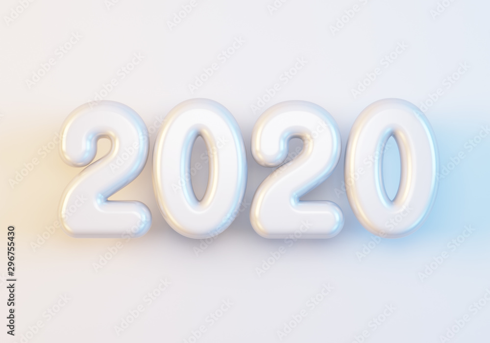2020 Happy new year creative design background or greeting card 2020 Happy new year creative design background or greeting card