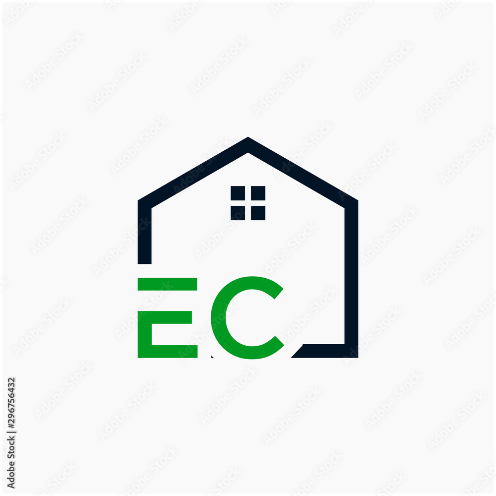 letter EC Line House Real Estate Logo. home initial E C concept. Construction logo template, Home and Real Estate icon. Housing Complex Simple Vector Log letter EC Line House Real Estate Logo. home initial E C concept. Construction logo template, Home and Real Estate icon. Housing Complex Simple Vector Log