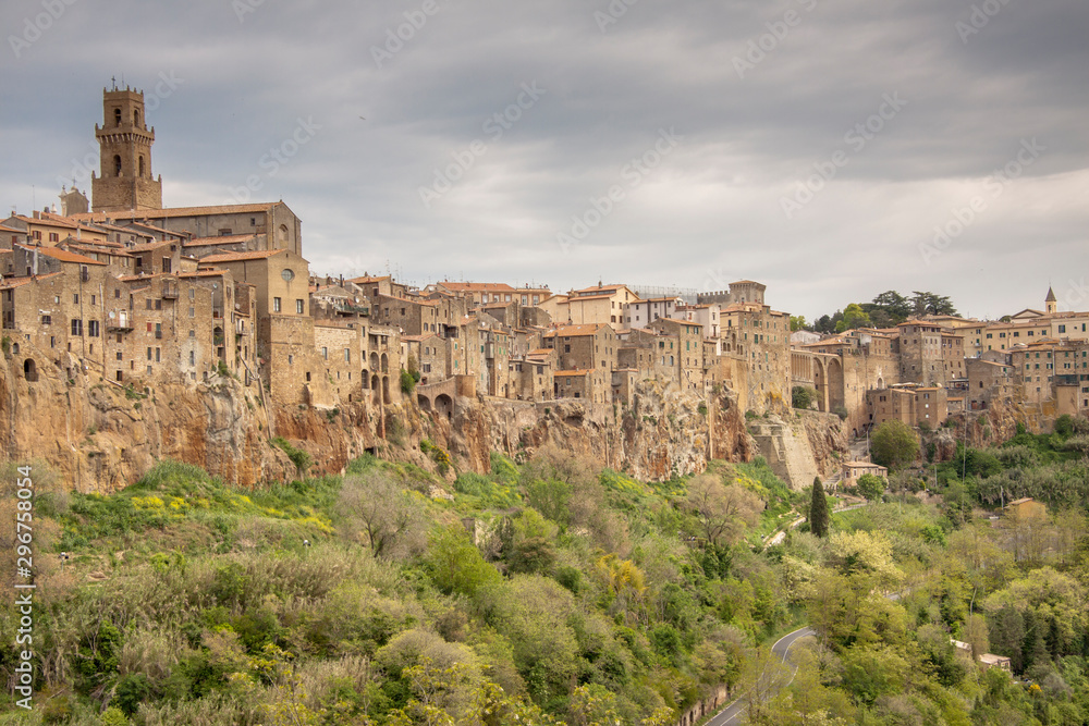 Pitigliano beauty old town in Tuscany, Italy.