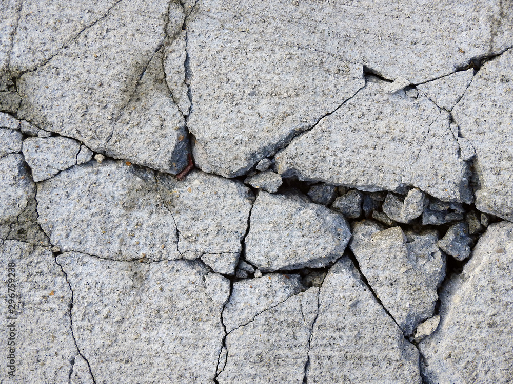 Obraz premium crack concrete floor texture