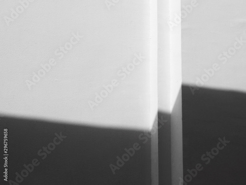 shadow on white wall background