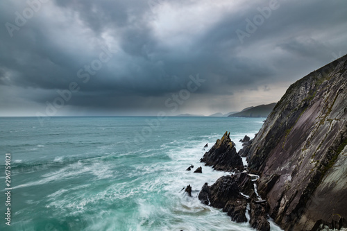 Quadro su tela coumeenoule harbour in south west ireland on the dingle peninsula on an autumn e
