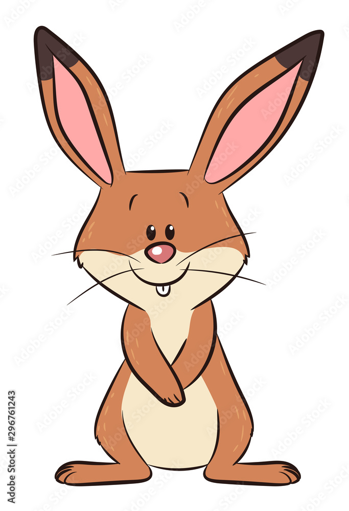 Obraz premium Niedlicher Hase - Vektor-Illustration