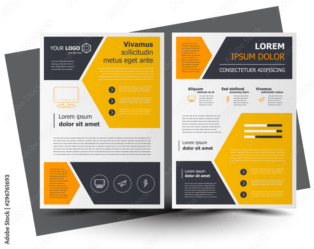 Business flyer size A4 template, creative leaflet, trend cover Business flyer size A4 template, creative leaflet, trend cover