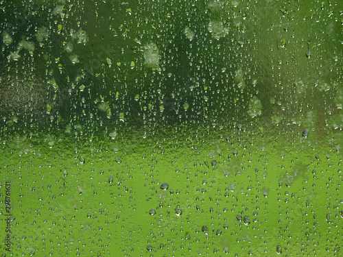 water drop on glass texture