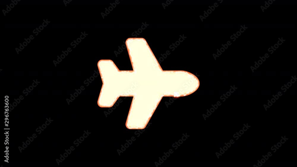 Symbol plane burns out of transparency, then burns again. Alpha channel Premultiplied - Matted with color black Symbol plane burns out of transparency, then burns again. Alpha channel Premultiplied - Matted with color black