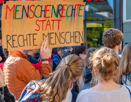Photos Linke Demonstranten gegen Rechts