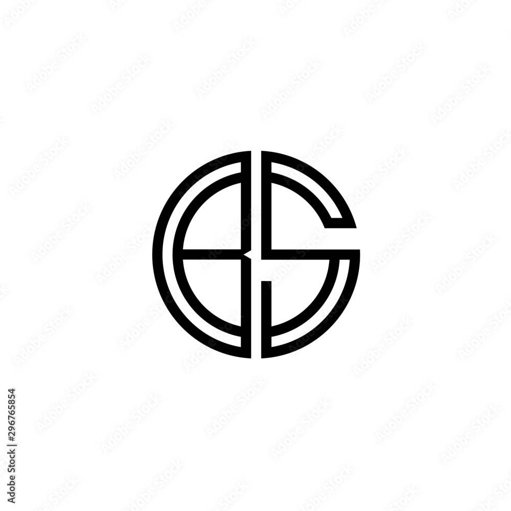 Letter BS logo icon design template elements Letter BS logo icon design template elements