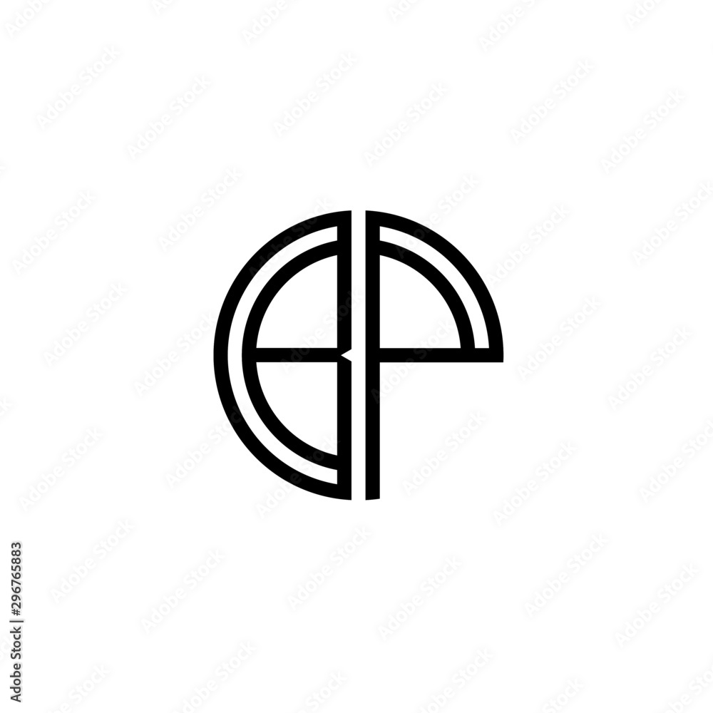 Letter BP logo icon design template elements Letter BP logo icon design template elements