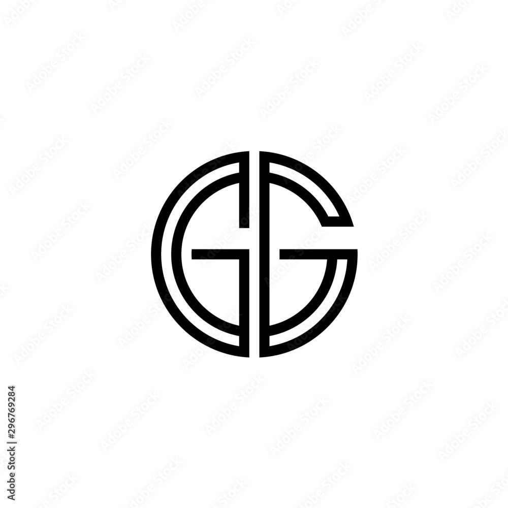 Letter GG logo icon design template elements Letter GG logo icon design template elements