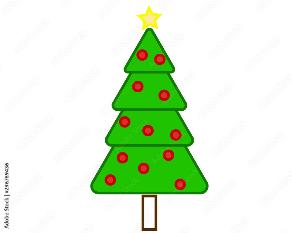 vector, simple icon with christmas tree shape vector, simple icon with christmas tree shape