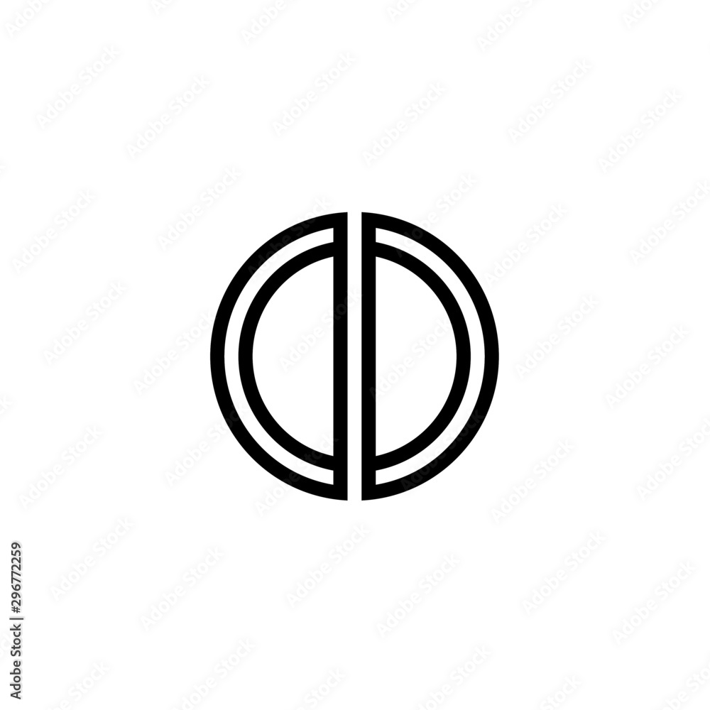 Letter OD logo icon design template elements Letter OD logo icon design template elements
