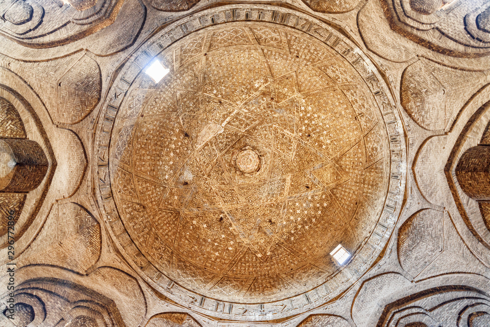 The north dome of the Jameh Mosque of Isfahan, Iran