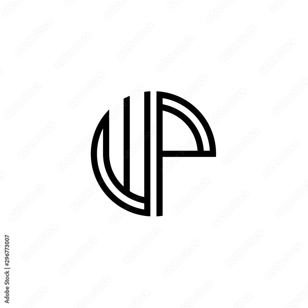 Letter WP logo icon design template elements Letter WP logo icon design template elements