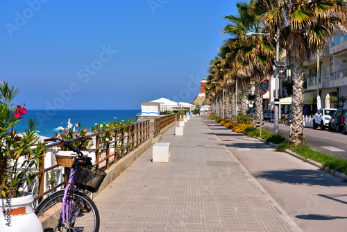 Fototapeta Naklejka Na Ścianę i Meble -  sea promenade at capo d'orlando messina sicily italy