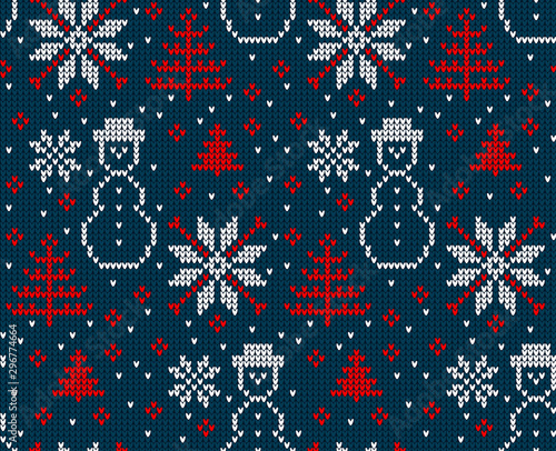 Knitted Christmas and New Yearnorwegian jumper pattern