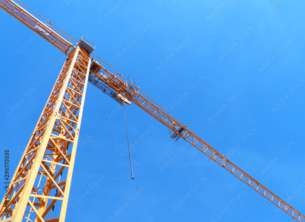 yellow construction crane yellow construction crane