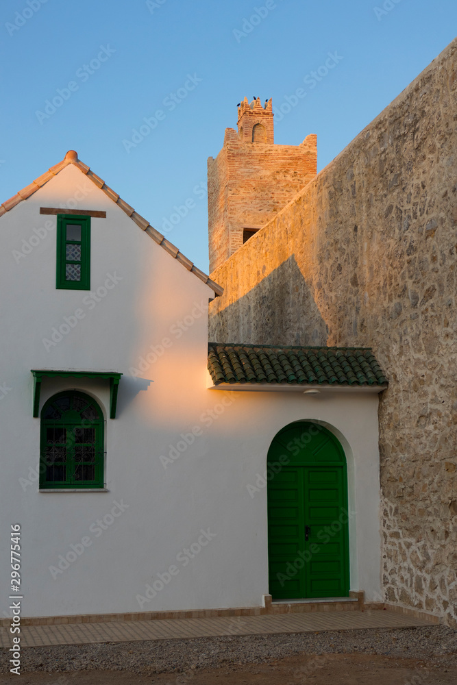 Entrance of a traditional house in the medina of Asilah