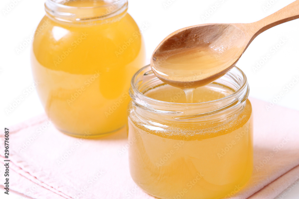 Fresh honey on the table. Fresh honey on the table.