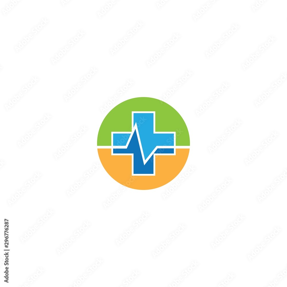 Obraz premium Healthy logo template vector icon design