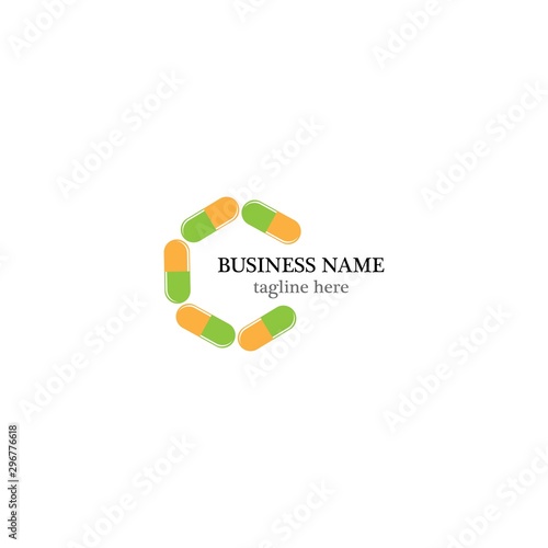 Pharmacy logo template vector icon design