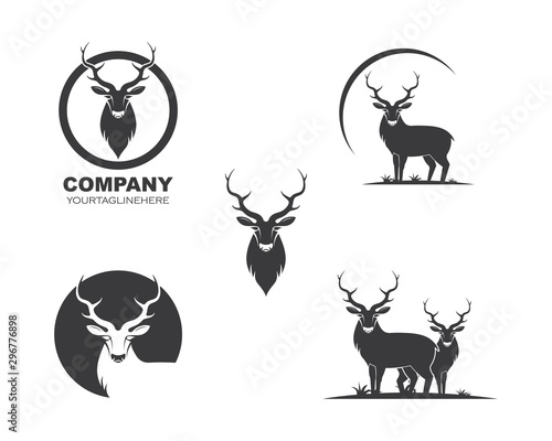 Deer ilustration logo vector