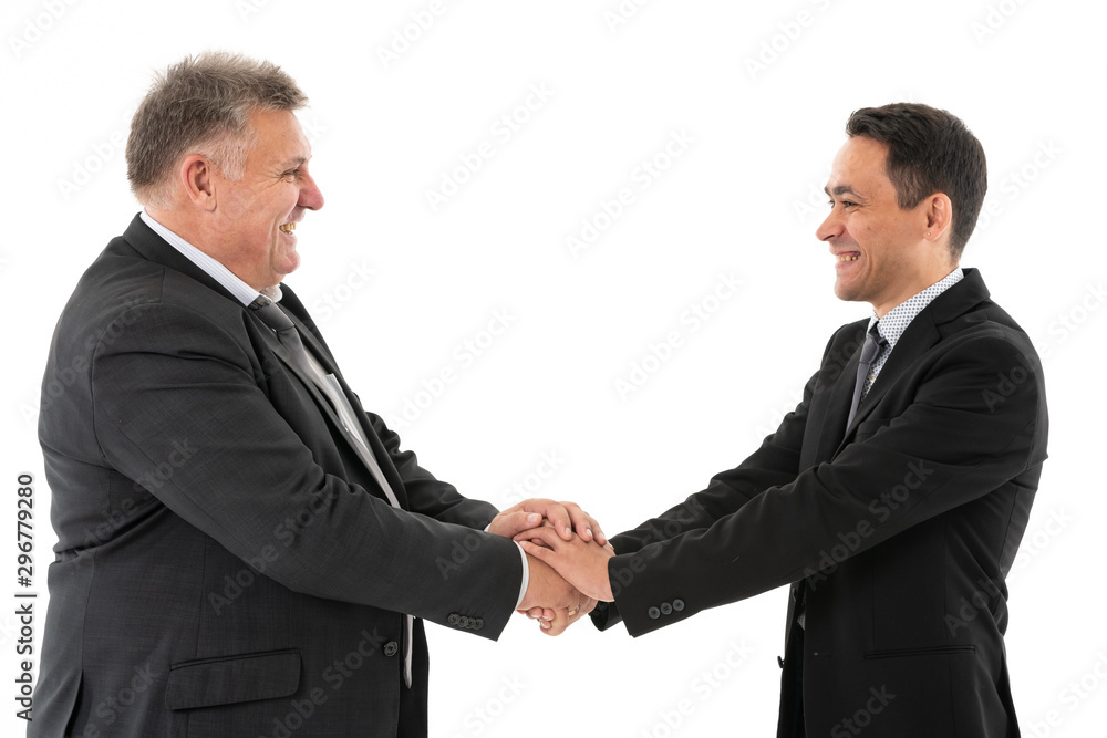 handshake isolated on white background handshake isolated on white background