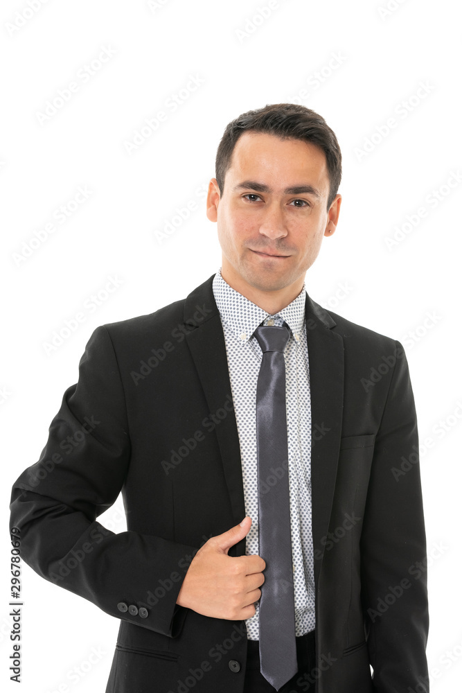 Portrait of young business man, isolated on white background Portrait of young business man, isolated on white background