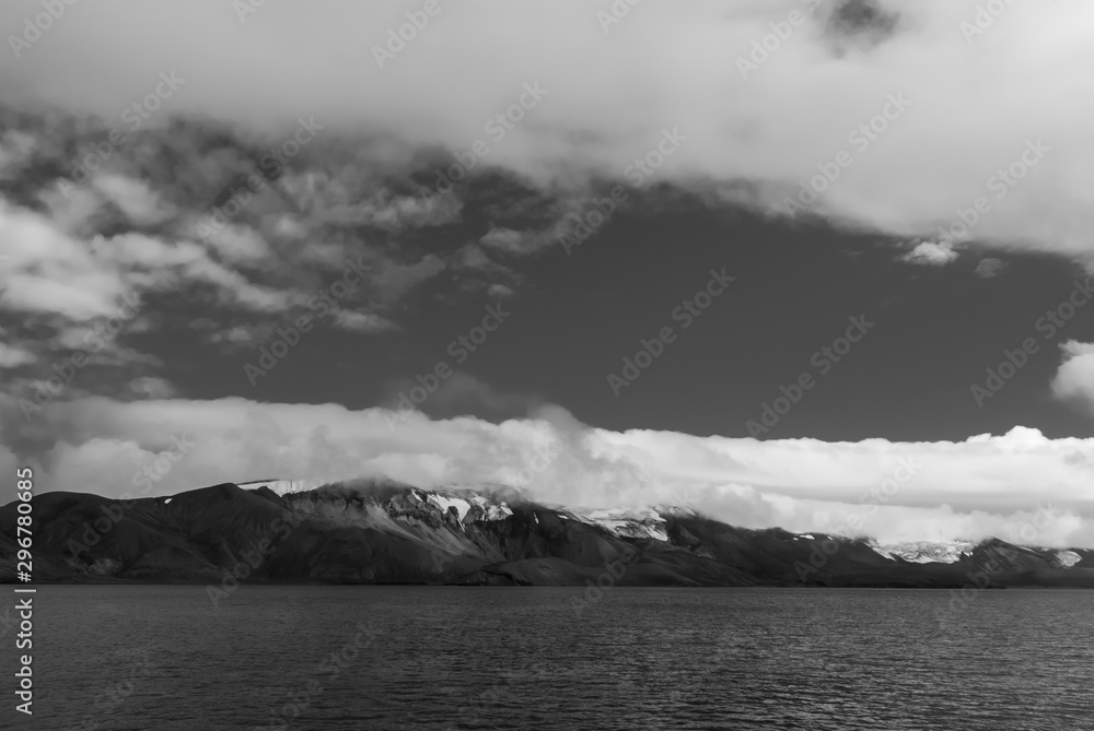 Antarctic mountainous landscape, Deception Island,Antartica