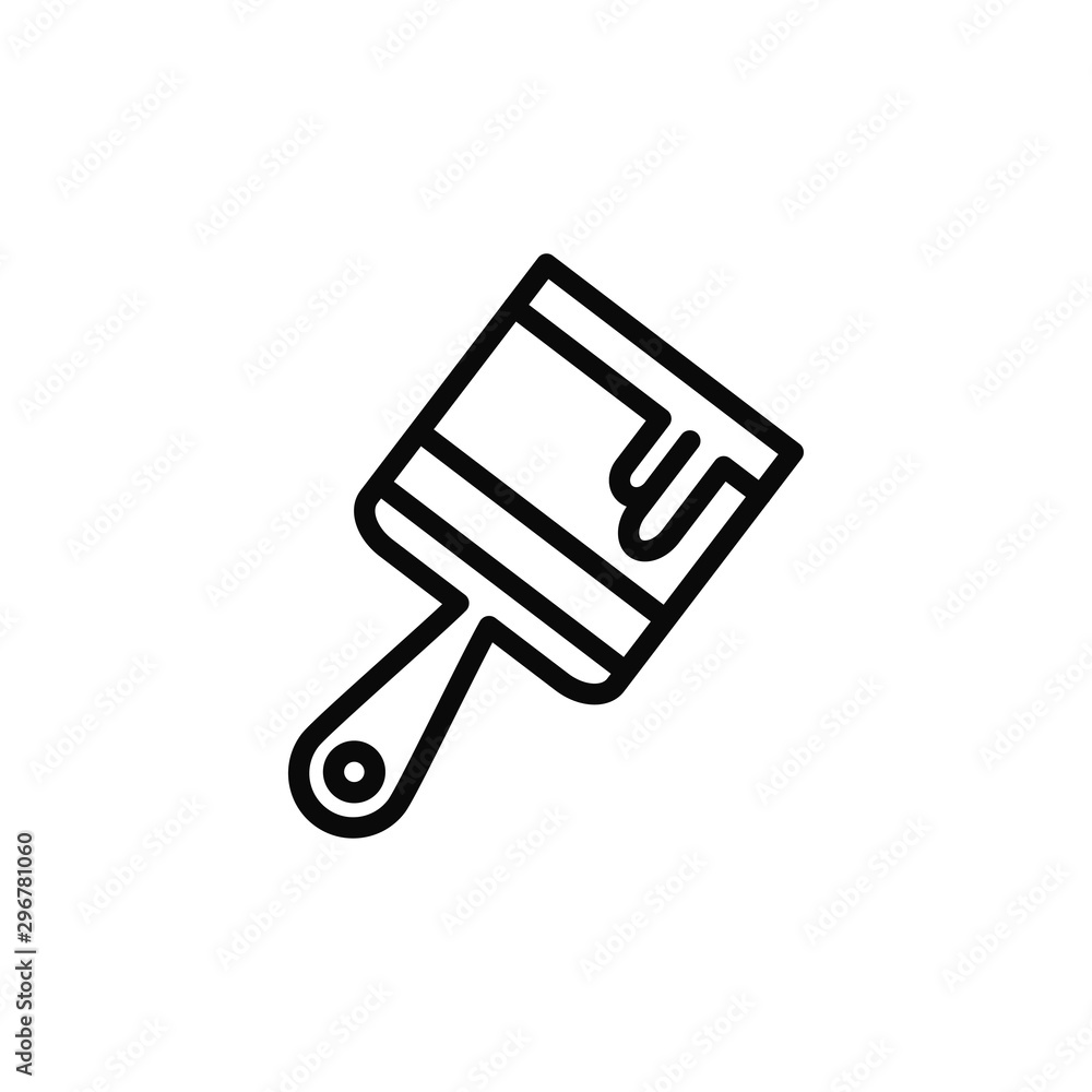 brush icon flat template design brush icon flat template design